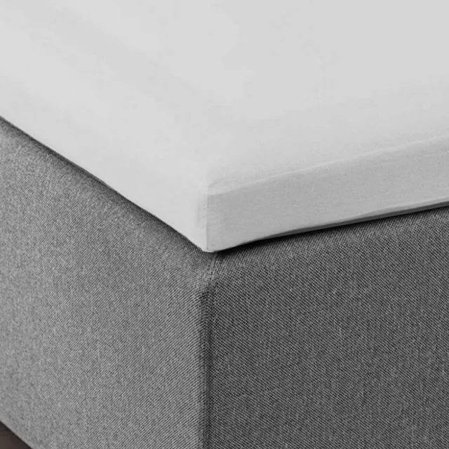 Y-not® Dubbel Jersey Topper Hoeslaken 160x200/220 – 100% Katoen – Extra Dik & Zacht – 22 cm Hoek – Wit – Y-NOT