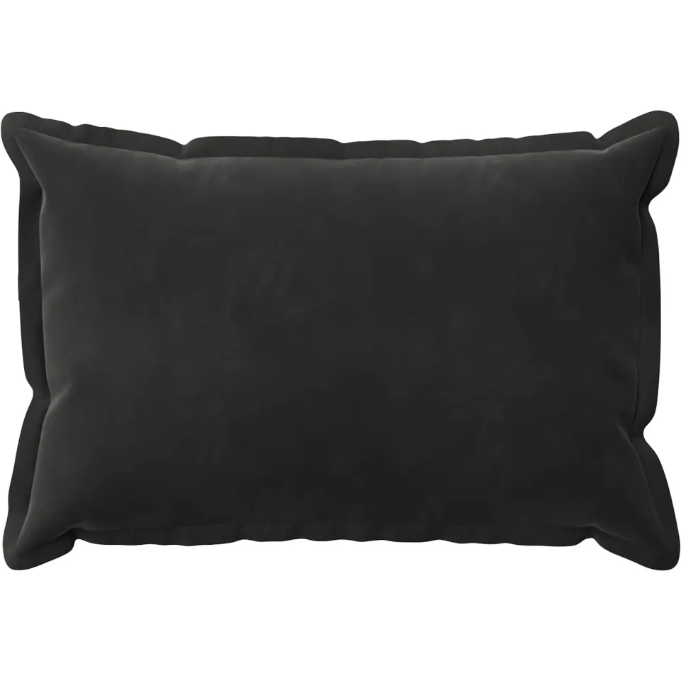 vidaXL Kussensloop 6 st HOUTEN Zwart 50 x 70 cm fluweel