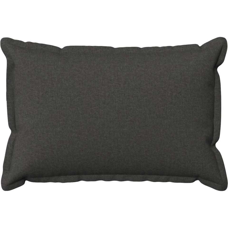 vidaXL Kussensloop 2 st HOUTEN Donkergrijs 50 x 80 cm Faux Linnen