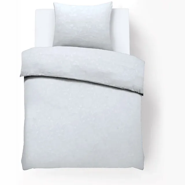 Husch Dekbedovertrek - Embossed Flower - 140x200/220 - Wit