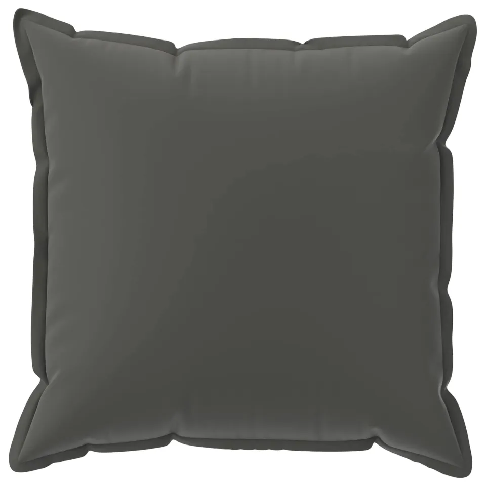 vidaXL Kussensloop 6 st HOUTEN Antraciet 55 x 55 cm Polyester Anthraciet