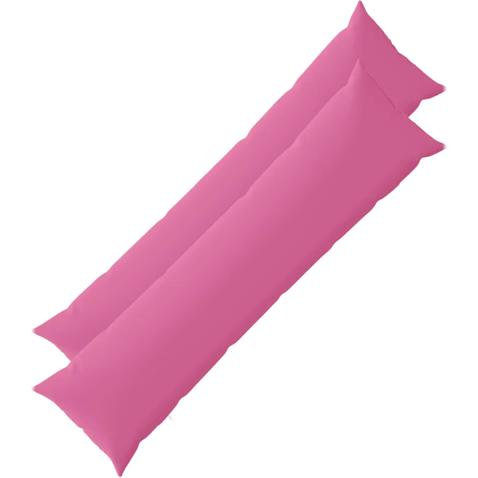 vidaXL Kussensloop 2 st HEERLEN Roze 40 x 145 cm Polyester, foto 3