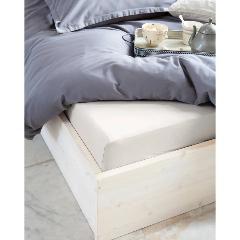 Walra katoenen hoeslaken boxspring zand, foto 4