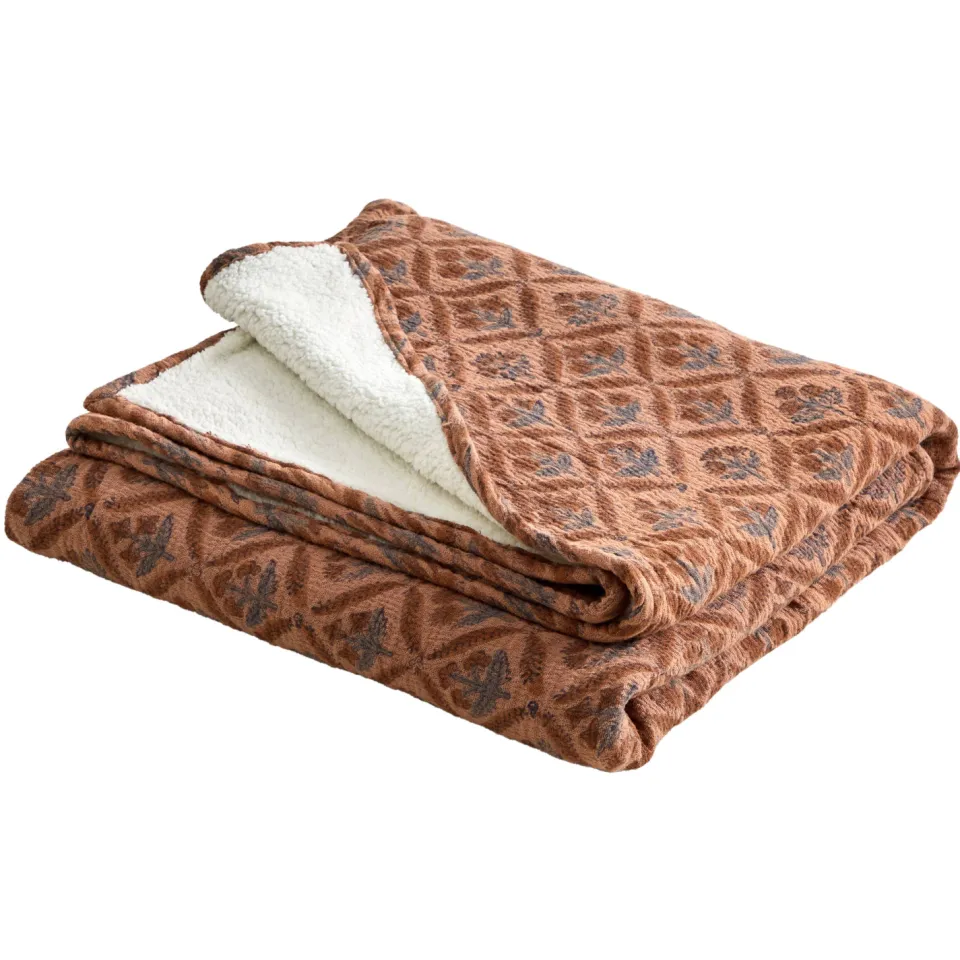 NOUS Living Kirsten plaid bruin, foto 4