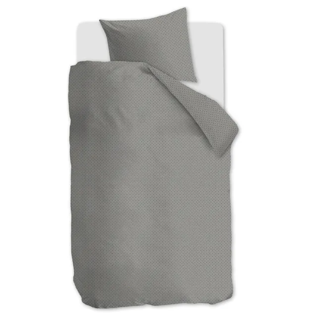 Linolux Dekbedovertrek Stine Blue Grey 1 persoons