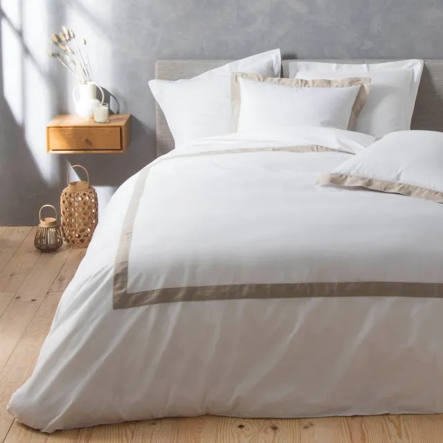 Douceur d intérieur Complete bed linen with linen blend LAURALINE, 240 x 220 cm