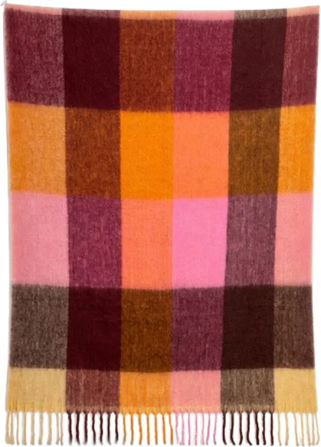 Haomy Plaid Anvers 130x180 cm Bordeaux