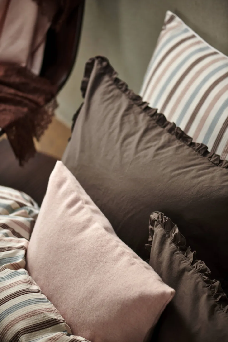 Vandyck Pure 83 percale katoenen 1-persoons dekbedovertrek bruin, foto 5