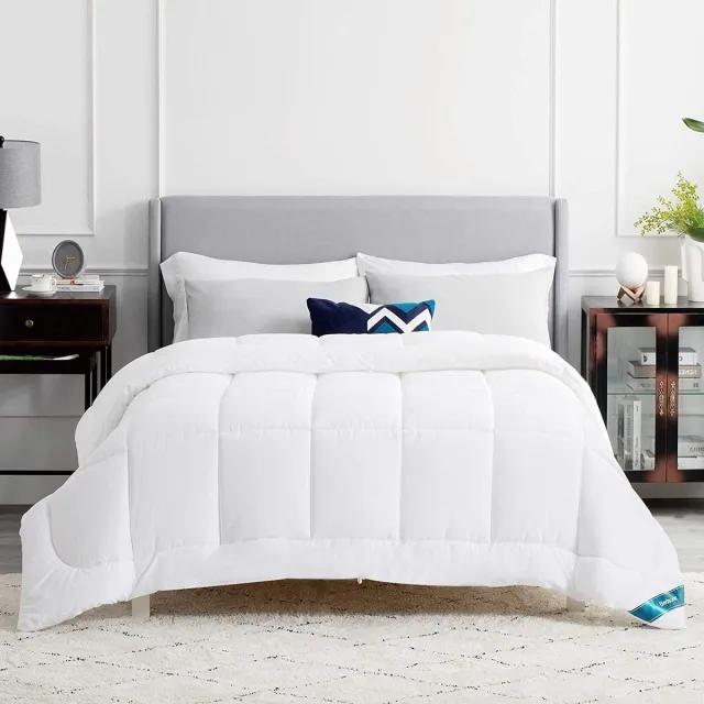 Bedsure Dekbed 240x220 Winter Warm - Winterdekbed 240 x 220 450GSM vulling, Öko Tex, dekbed voor mensen met een allergie wit