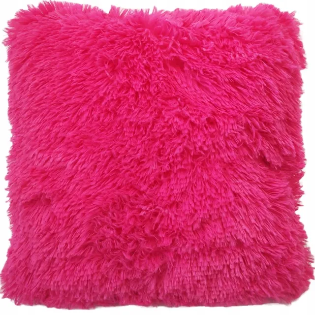 Granda Rose Pluche Kussenhoes 40x40 cm - Zacht en Decoratief Roze