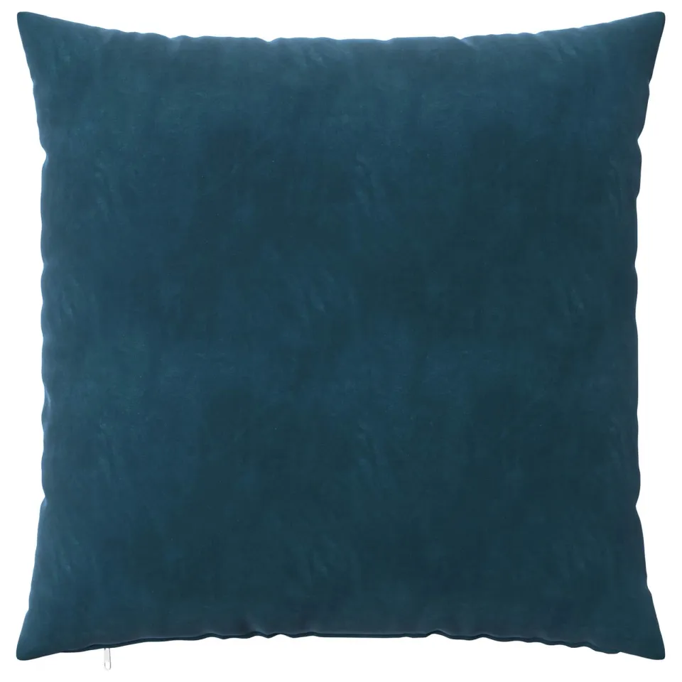 vidaXL Kussensloop 6 st HEERLEN Blauw 55 x 55 cm fluweel, foto 2