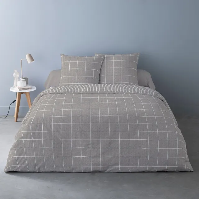 bedlin Dekbedovertrek Flanel - Winter - 240 x 220 cm - Ehcon Taupe