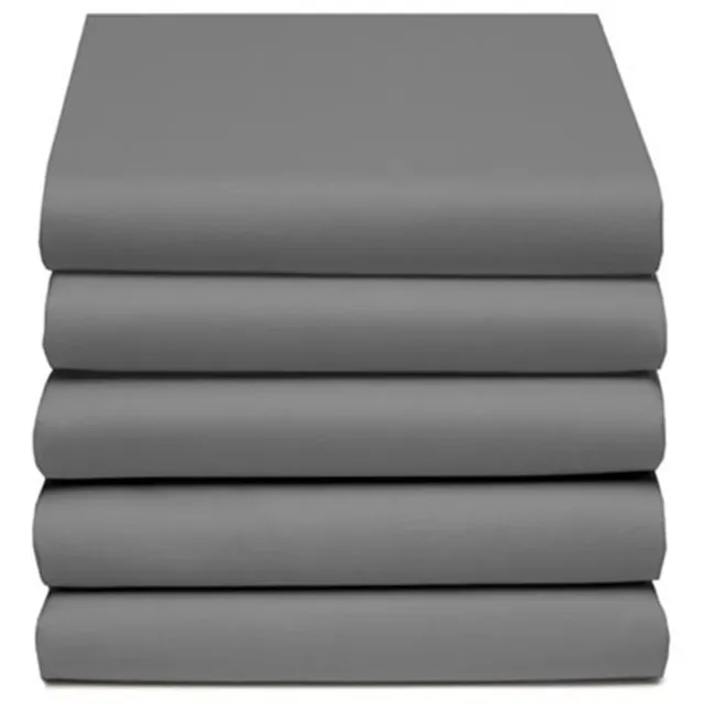 Hs Satijnen Hoeslaken - Luxe Slaapcomfort - 140x200 cm - Tweepersoons - Hoekhoogte 30 cm - Anthracite - Restant Actie!