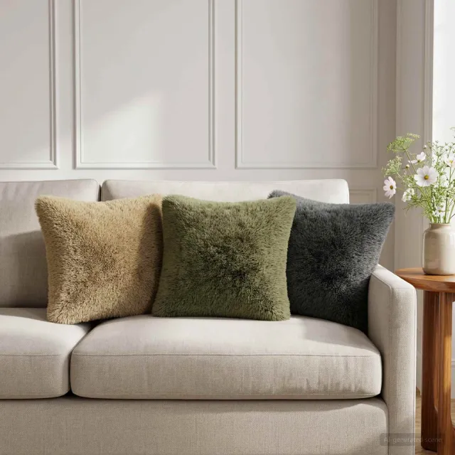 vidaXL Kussensloop 6 st HEERLEN Lichtgroen 30 x 30 cm PV Fleece