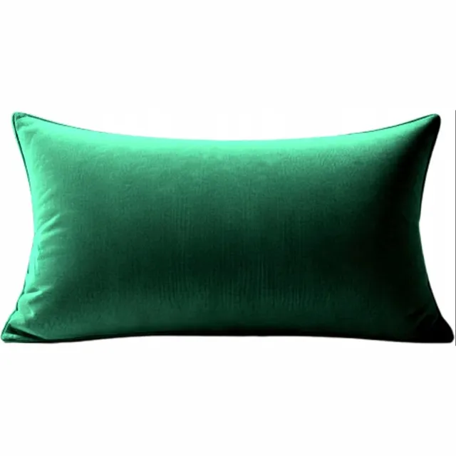 MMO-EURO Martyna Opiełka Decoratieve Kussenhoes velours 60x40cm - Flesgroen