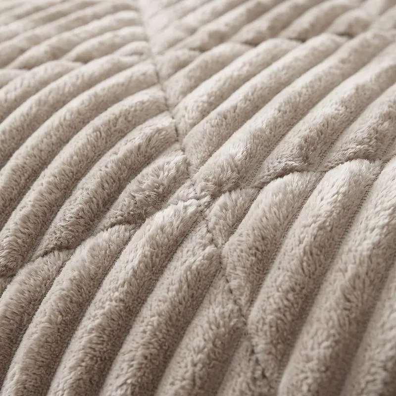 Zensation Lazy all-in-one dekbed ribstof - off white, foto 4