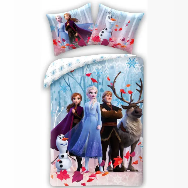 Disney Frozen Frozen Dekbedovertrek eenpersoons 140 x 200 cm - Katoen - 70 x 90 cm Multi