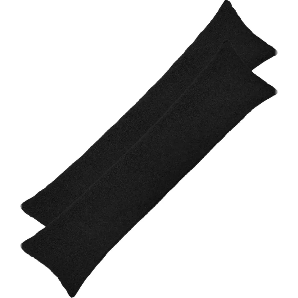 vidaXL Kussensloop 2 st HEERLEN Zwart 40 x 145 cm Bouclé, foto 3