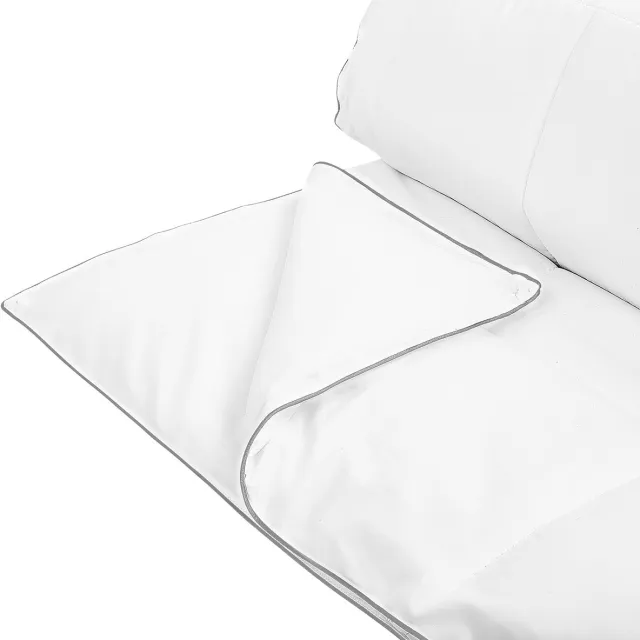 Beliani TELENO - Dekbed - Wit - 155 x 220 cm - Japara katoen