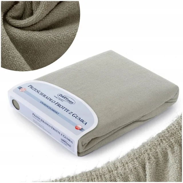 Darymex Frotte Hoeslaken met Elastiek 80x180cm - Zacht & Ademend Grijs