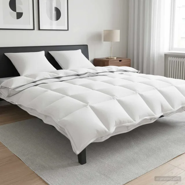 vidaXL Dekbedset 3 st 260 x 220 cm Alle seizoenen Wit