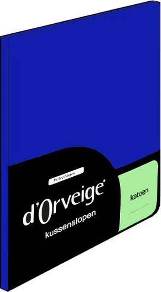 D'Orveige Kussenslopen (2 Stuks) - 100% Katoen - 60x70 cm - Donker Blauw Donkerblauw