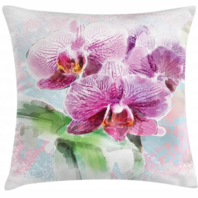 ABAKUHAUS Orchidee-kussenhoes – dubbelzijdig bedrukt – 50x50 cm – veelkleurig Multicolor