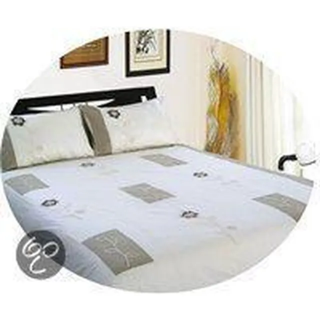 Cucito Milan style Dekbedovertrek Cucito Sienna - Ecru - 1-persoons (140x200/220 cm + 1 sloop) Beige