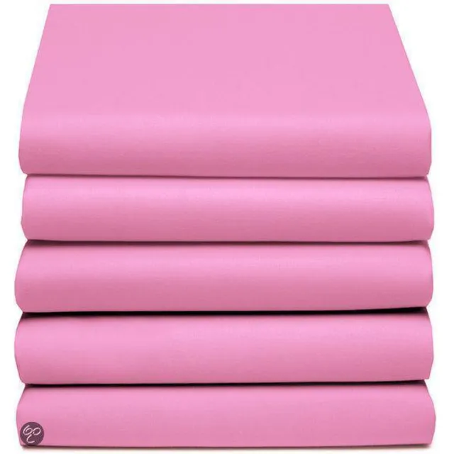 Damai Hoeslaken katoen 140 x 190/200/210 pink multiform (2 pers.) Damai