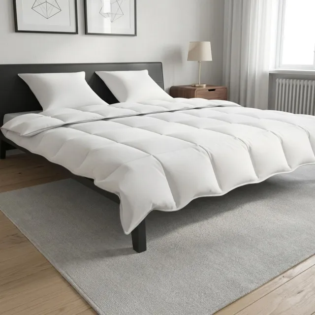 vidaXL Dekbedset 220 x 240 cm Zomer Wit
