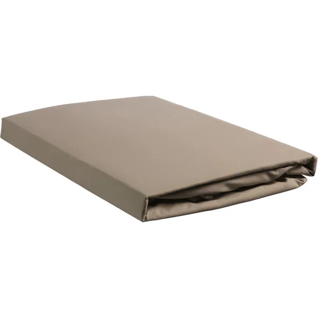 Beddinghouse Percale Katoen - Topper Hoeslaken - 140x200 cm - Taupe