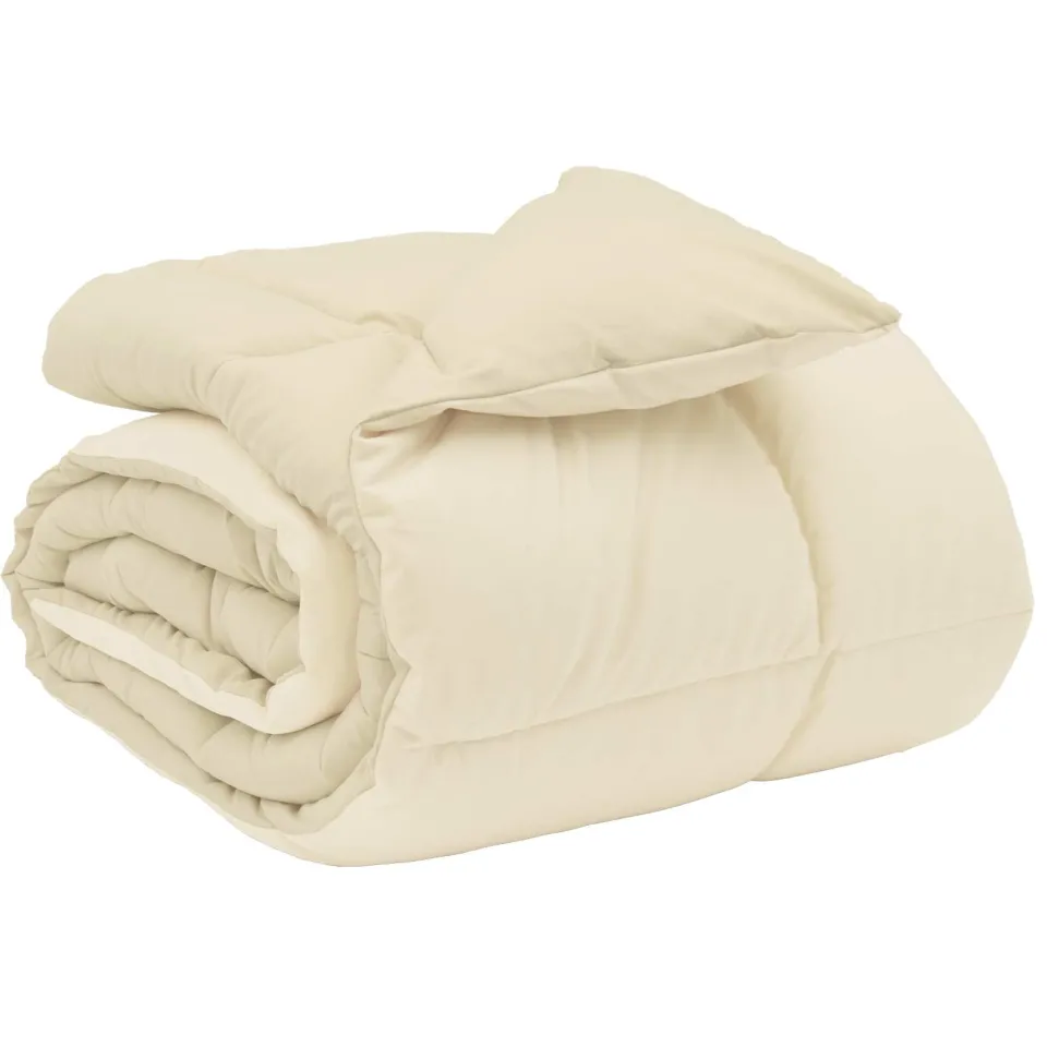 vidaXL Winter Dekbed 200 x 200 cm Winter Microfiber (100% polyester) crème, foto 3