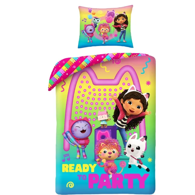 Gabby's Poppenhuis Dekbedovertrek Party - Polyester Multicolor