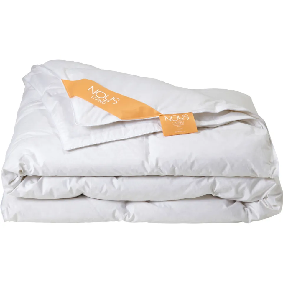 NOUS Living enkeldekbed - 70% dons Wit