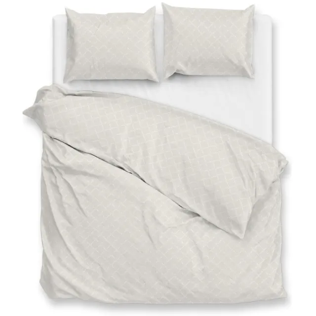 Zohome Linea-di-Satinado Dekbedovertrek - 100% Katoen-Satijn - Off-White