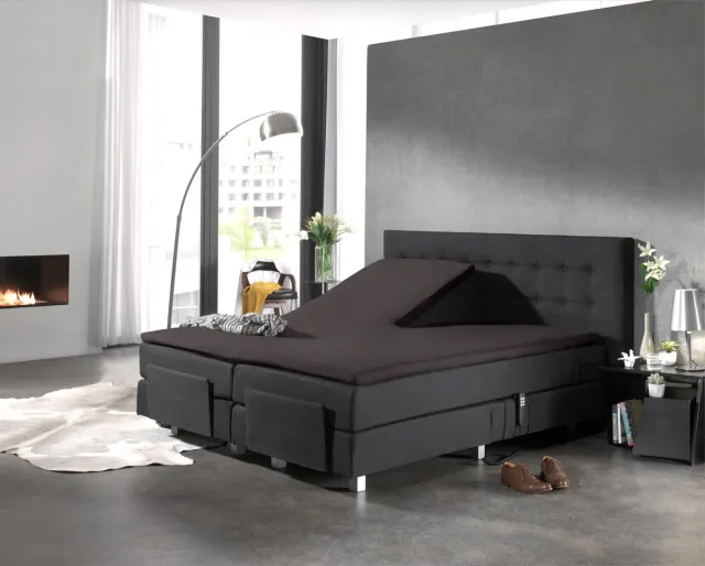 Dreamhouse Splittopper Hoeslaken - Katoen - 180x220 - Antraciet