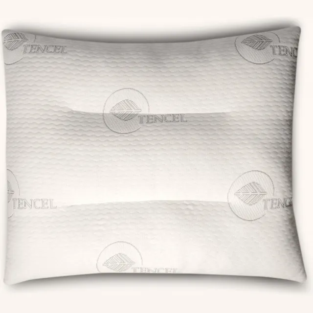 Zydante Doctor Fit Ergonomisch Hoofdkussen Tencel – Nekondersteunend Kussen – Ademend en Vochtregulerend – Comfortabel Slaapcomfort Wit