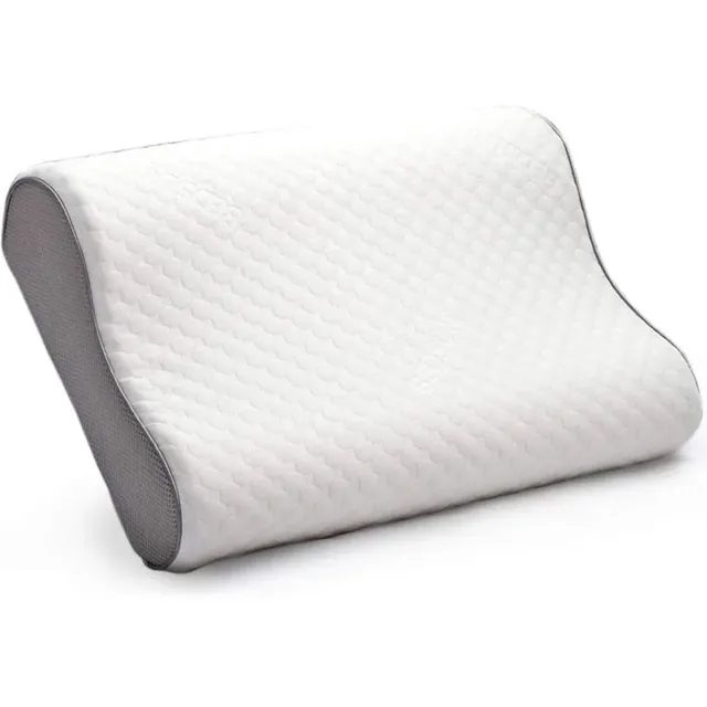 Sleeptight Hoofdkussen Nekklachten - Ergonomisch kussen - Anti Snurk Orthopedisch Verkoelend Apneu Kussen – Medium Zacht Traagschuim - Zijslaper - 60x40x12cm Wit