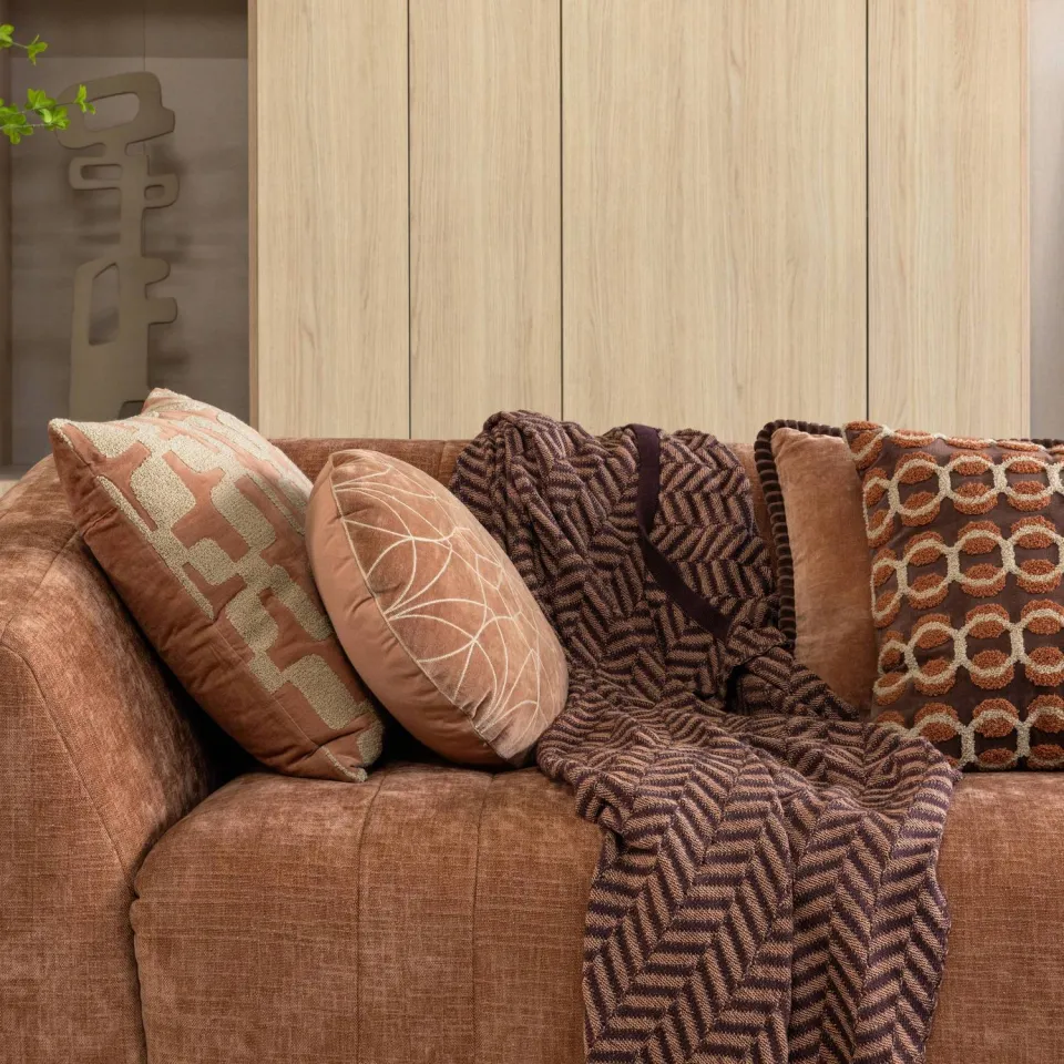 WOOOD Suna plaid bruin, foto 3