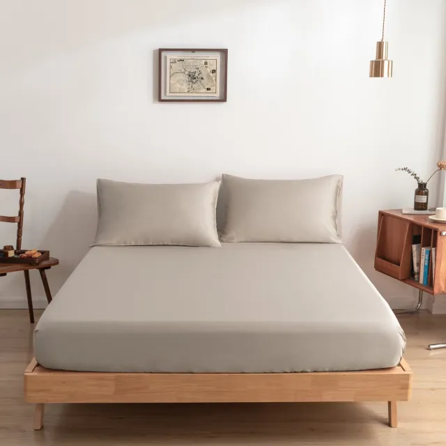 Boomba Bamboo Bamboe hoeslaken Soft Taupe beige 140x200 cm – Standaard matras, zacht, ademend & hypoallergeen | Boomba Bamboo®