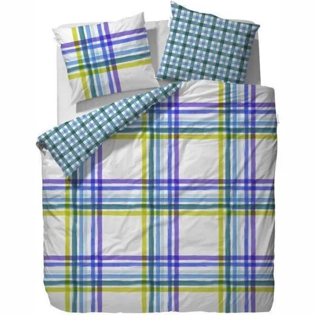Vanezza Jack Dekbedovertrek - Lits-jumeaux - 240x200/220 cm - Blauw