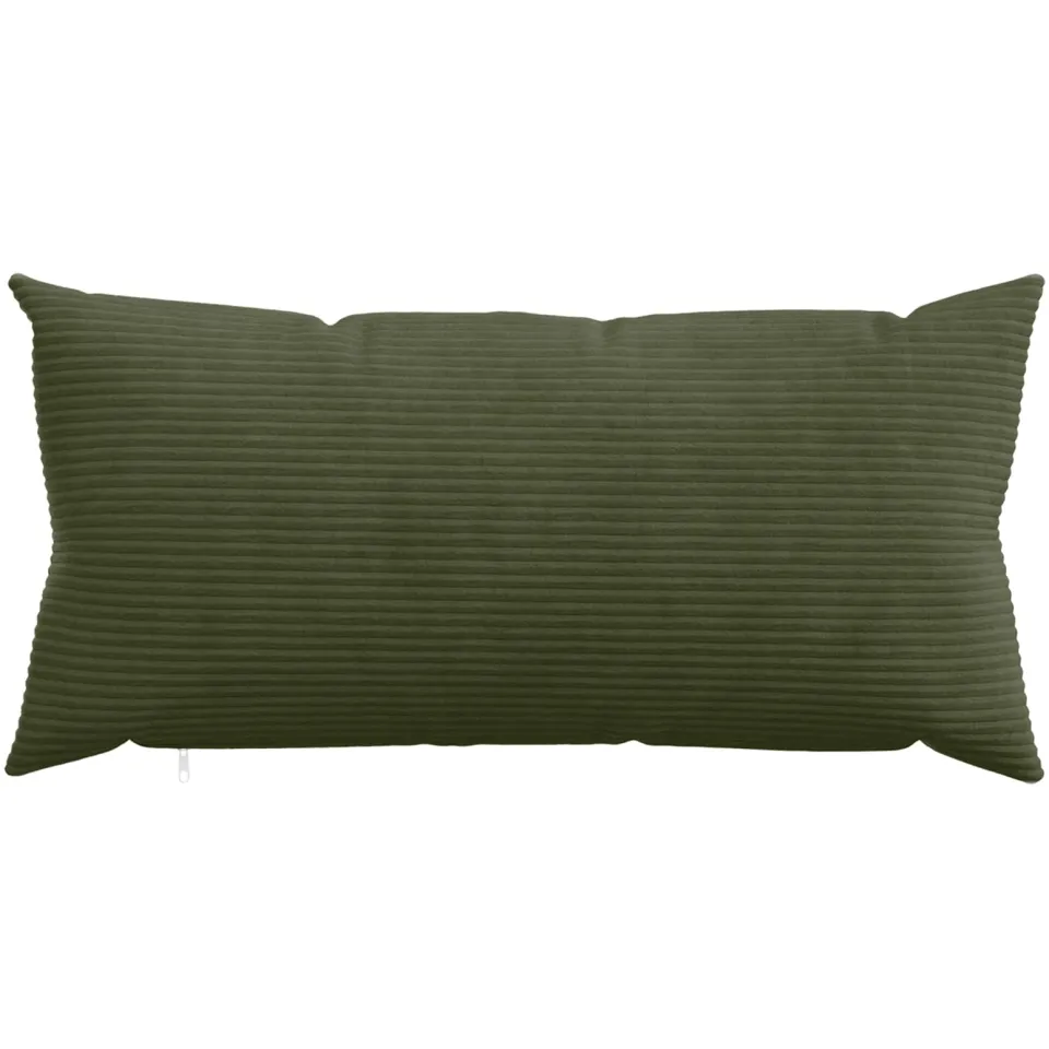 vidaXL Kussensloop 2 st HEERLEN Groen 40 x 70 cm corduroy