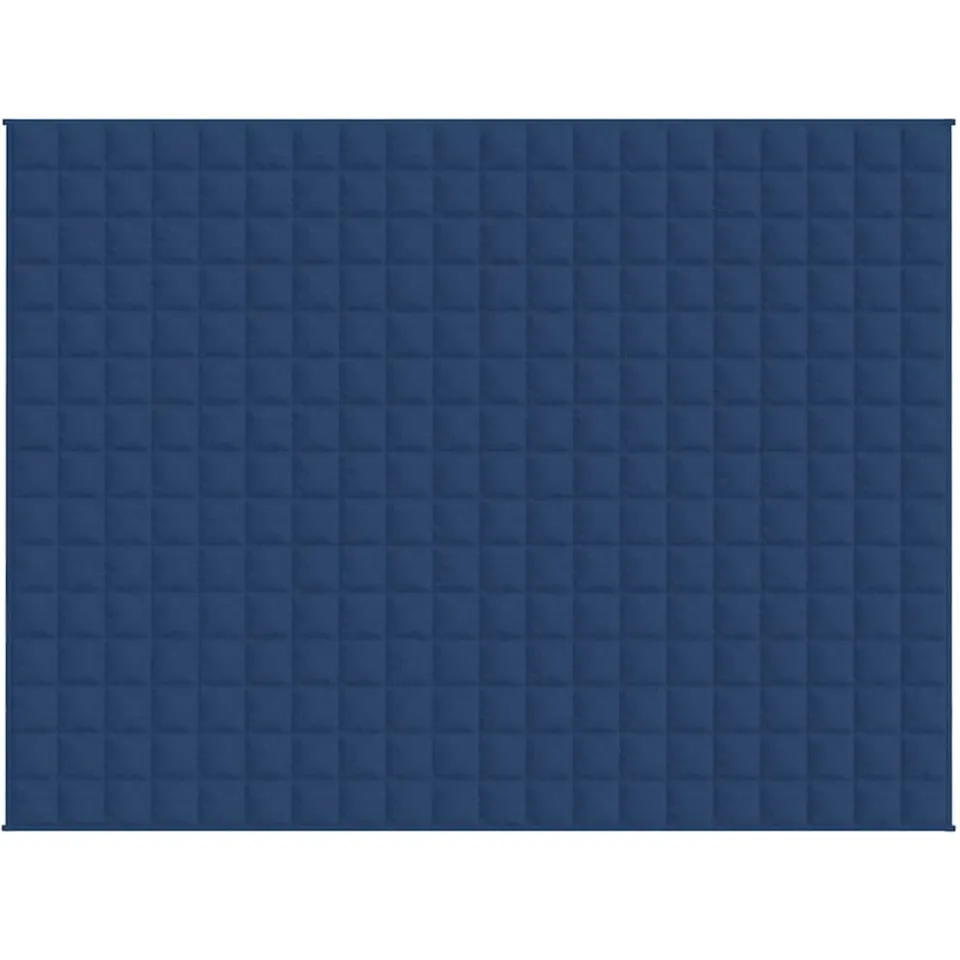 vidaXL Verzwaringsdeken 150x200 cm 11 kg stof blauw, foto 3