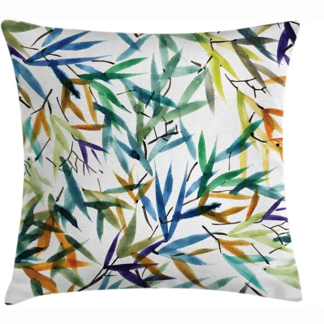 ABAKUHAUS Kussenhoes 60x60 cm – Aan beide zijden bedrukt – Multicolor, rits Blauw