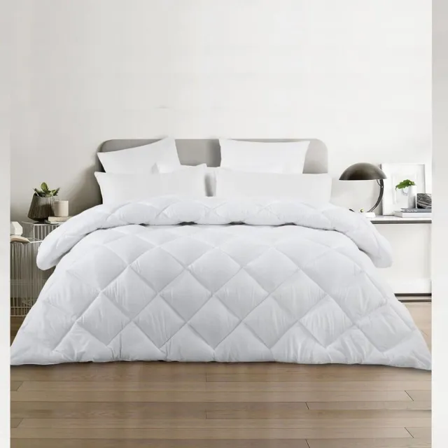 Kasteel Tweepersoons Dekbed 200x200 Wit | Enkel Dekbed | Anti-allergisch - Hoogwaardige Micropercal | 350 GSM