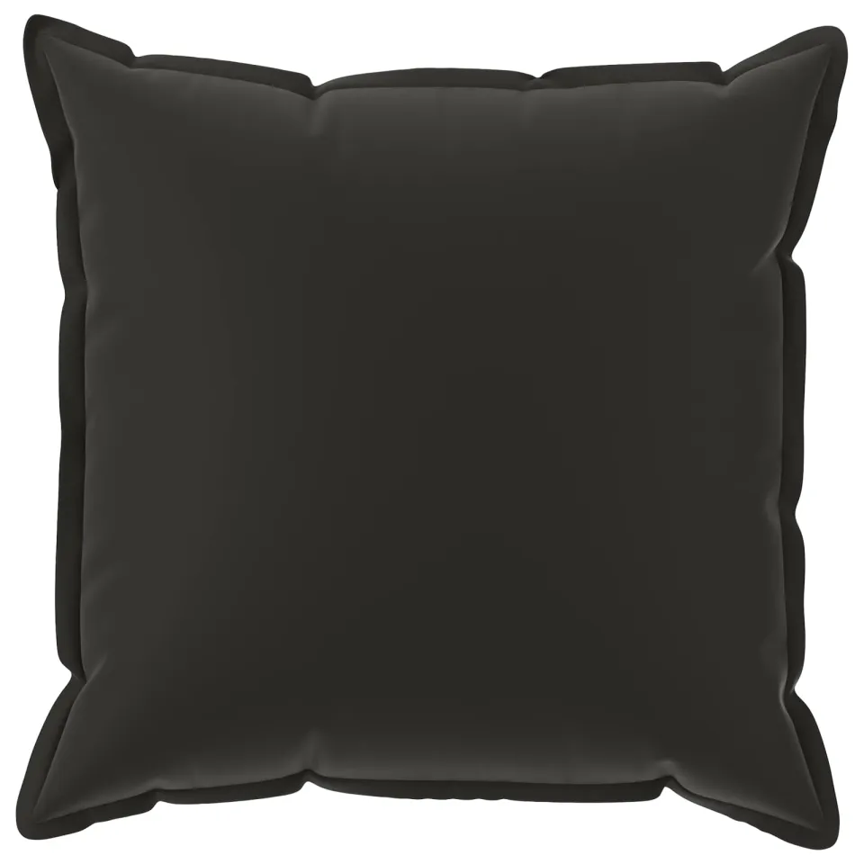 vidaXL Kussensloop 6 st HOUTEN Zwart 80 x 80 cm Polyester