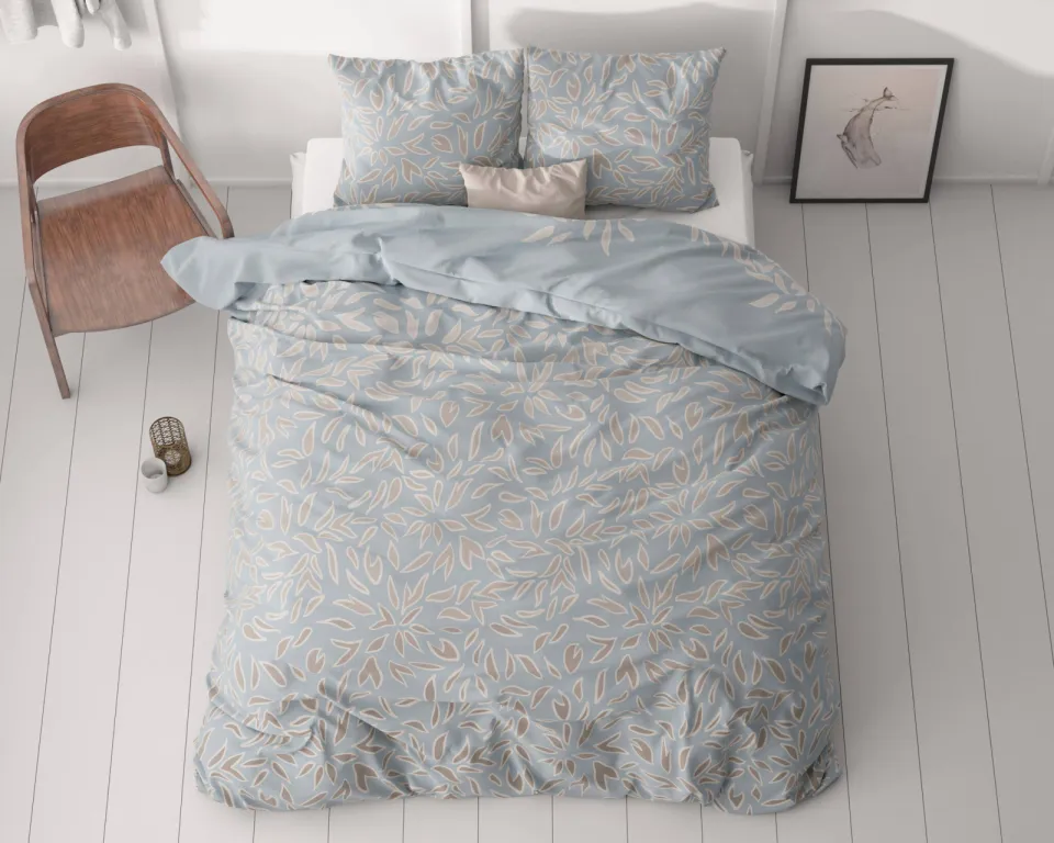 Sleeptime polyester dekbedovertrek 2-persoons (200x220 cm) blauw, foto 4