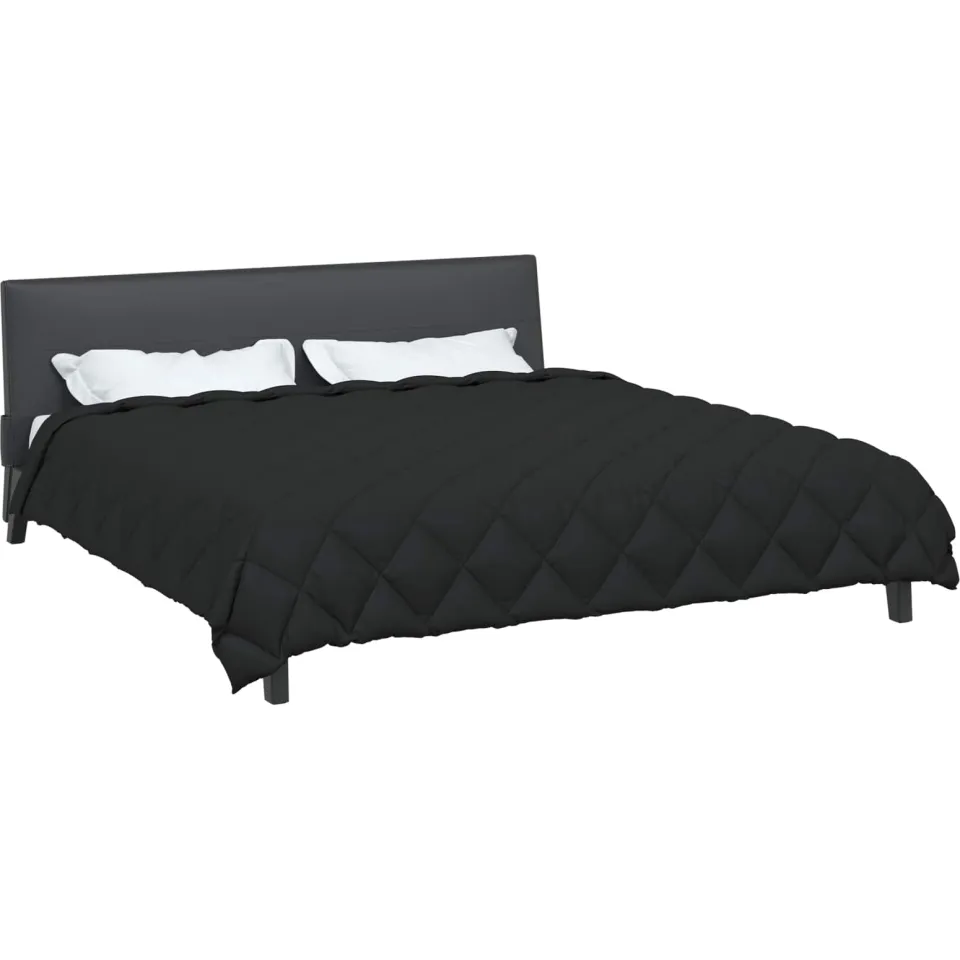 vidaXL Winter Dekbed 200 x 220 cm 450 gsm Microvezel Zwart, foto 2
