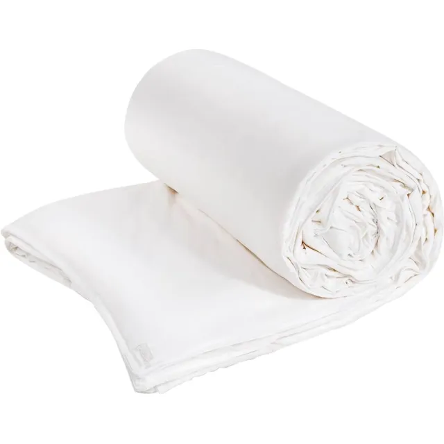 Silk Heaven Zijden 4 Seizoenen dekbed set Harmony (175+300 g/m2) katoenen tijk - Zijde dekbed 100% moerbei zijde - Silk dekbed - Zijden dekbed - Anti acne dekbed - Silk Heaven - 140x200cm Wit