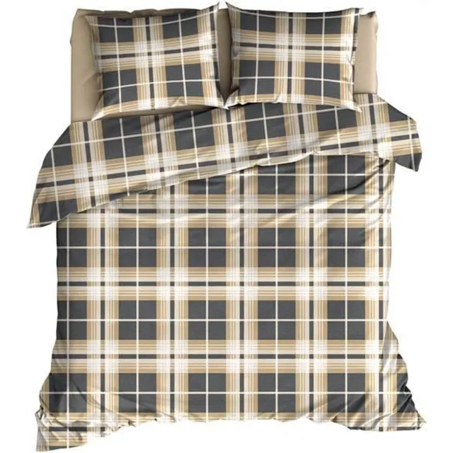 Satin d'Or Banff - Dekbedovertrek - Lits-jumeaux - 240x200/220 cm + 2 kussenslopen 60x70 cm - Caramel